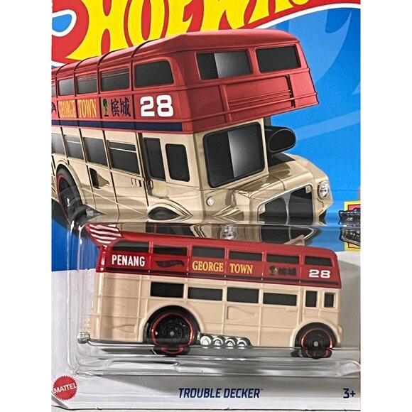 Hot Wheels Trouble Decker Bus HW Fast Transit 2024 Mainline 125/250 Diecast - Picture 3 of 7